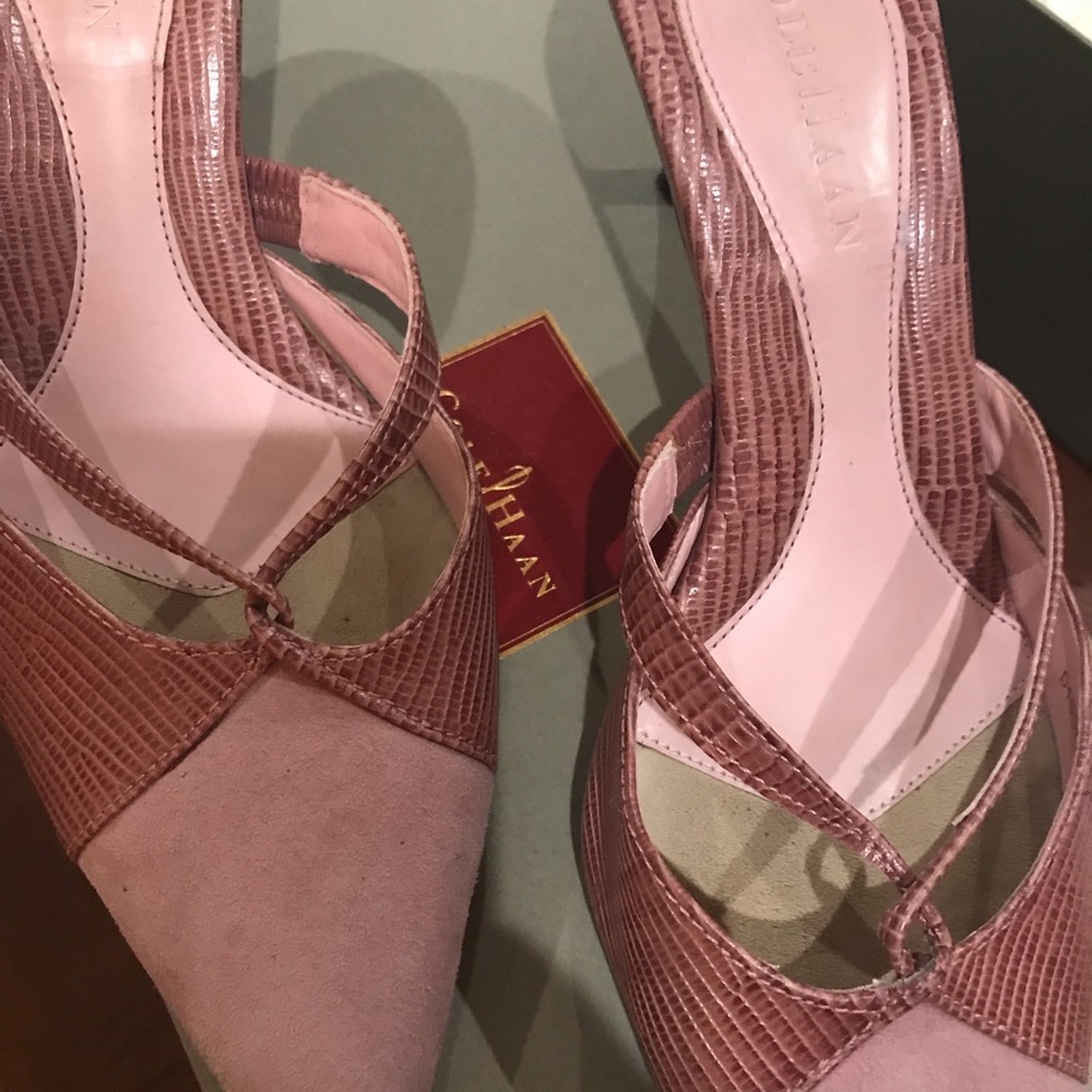 Cole Haan Suede Pink Mule